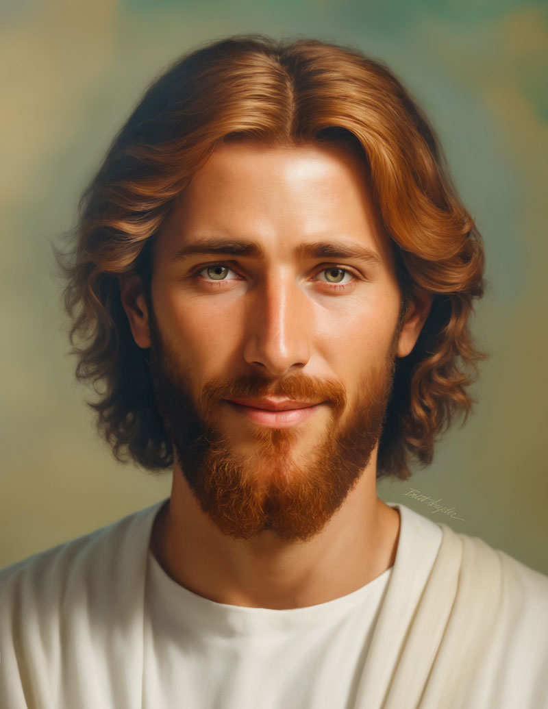 Jesus Christ Prince of Peace portrait — regal and empathetic, free Christian wall art printable